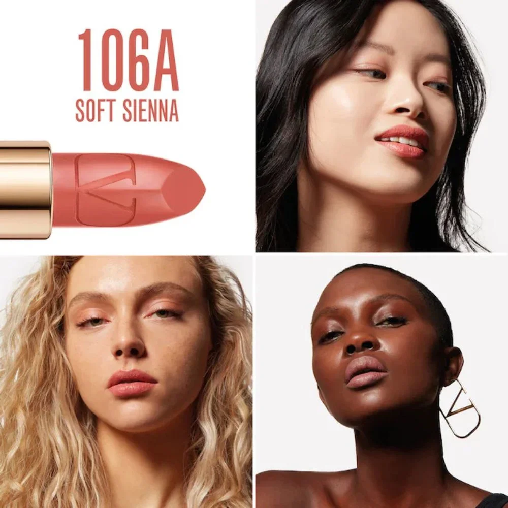 $14 Discount ❤️VALENTINO  #106A SOFT SIENNA Rosso Refillable Lipstick ✨ NIB